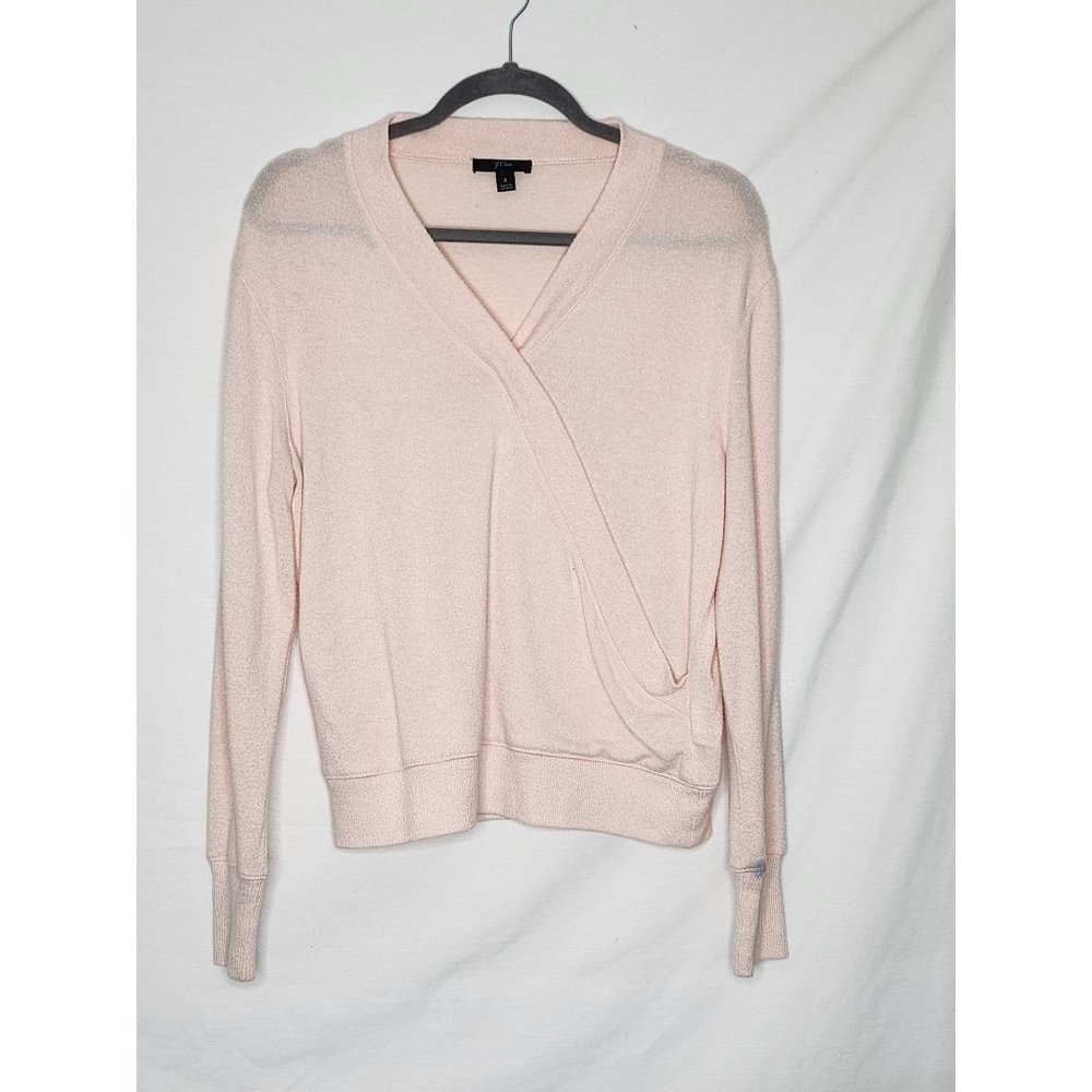 J. Crew Womens‎ Peach Cross Body Sweater Sz Small - Slight Flaw On Left Sleeve